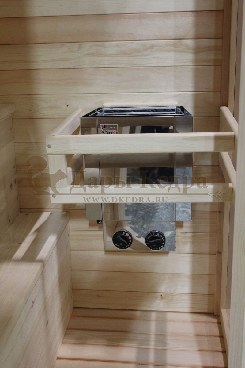 Двухместная угловая финская сауна кабина с электрокаменкой (для дома, квартиры или бизнеса) в наличии