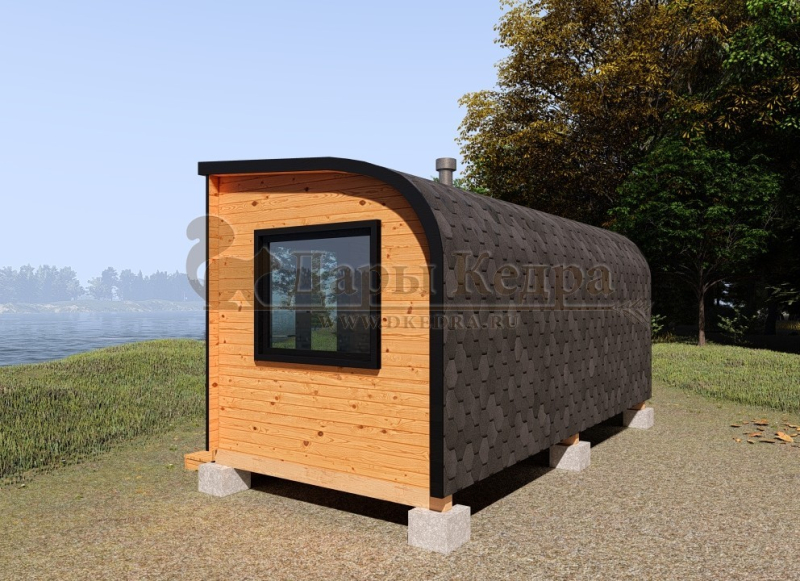 Баня «Парус» из кедра 5х2,2 м